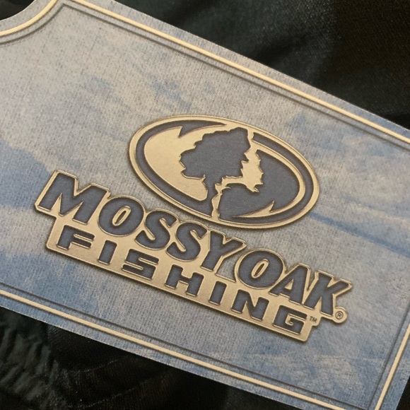 Mossy Oak Men’s Fishing Shorts Black w Blue Trim NWT Size Medium - Picture 4 of 5
